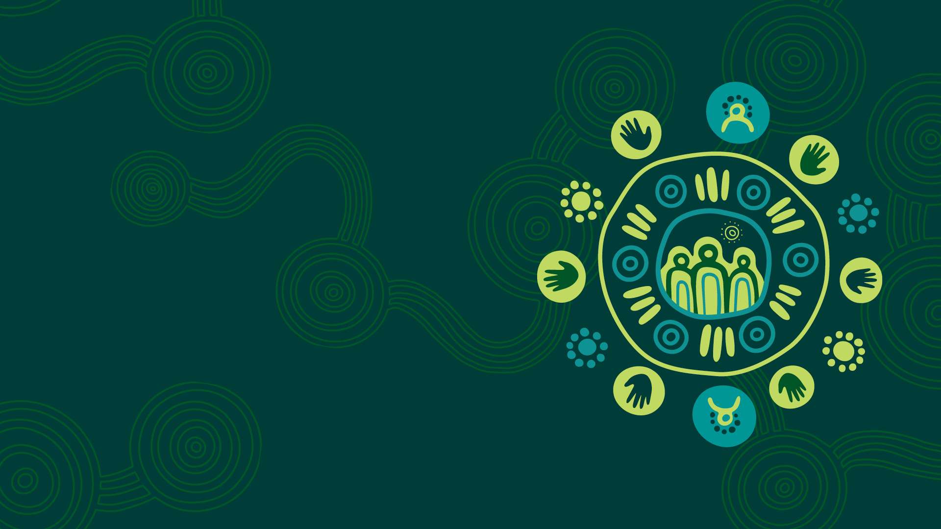 CQU Branded Indigenous artwork entitled Chasing Dreams